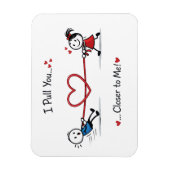 Stickman Tug of Love マグネット (縦)