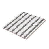 Sticks And Stones-Black And White Modern  タイル (側面)