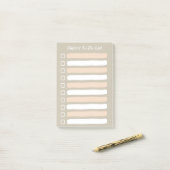 Stickyという名前のリストを行う行の並び ポストイット (デスク上)