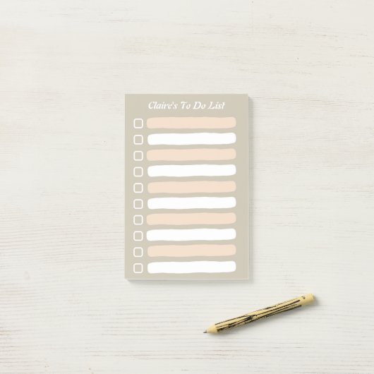 Stickyという名前のリストを行う行の並び ポストイット (デスク上)