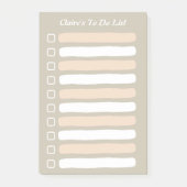 Stickyという名前のリストを行う行の並び ポストイット (正面)