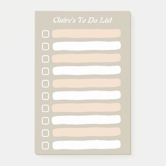 Stickyという名前のリストを行う行の並び ポストイット (正面)