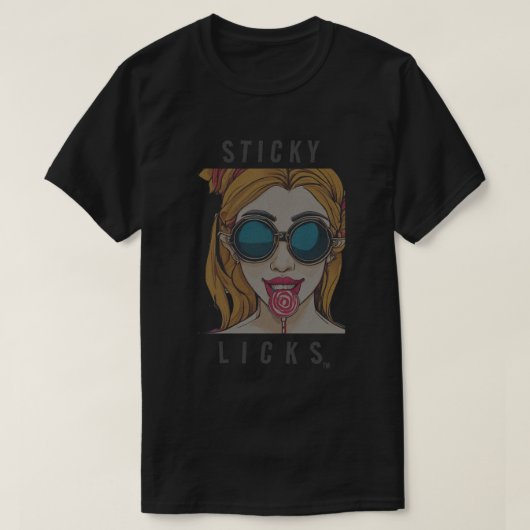 STICKY LICKS LOLLIPOP Tシャツ (デザイン正面)