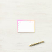 Sticky Note Planner – 優先事項と締め切りレイアウト ポストイット (デスク上)