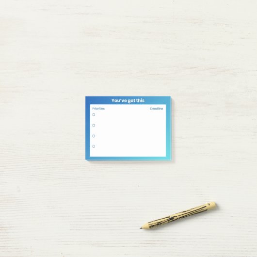 Sticky Note Planner – 優先事項と締め切りレイアウト ポストイット (デスク上)