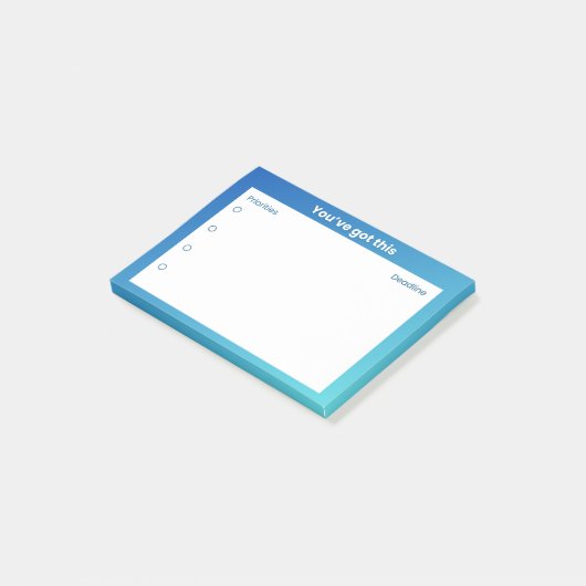 Sticky Note Planner – Priorities & Deadline Layout ポストイット (アングル)