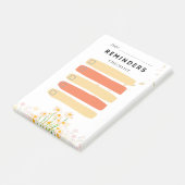 Sticky Note REMINDERS Check Box  Yellow Daisy ポストイット (アングル)