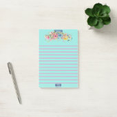 Sticky Notes (Floral Blue-Notes)RFPMDesigns©️2024 ポストイット (オフィス)