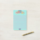 Sticky Notes (Floral Blue-Notes)RFPMDesigns©️2024 ポストイット (デスク上)