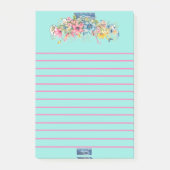 Sticky Notes (Floral Blue-Notes)RFPMDesigns©️2024 ポストイット (正面)
