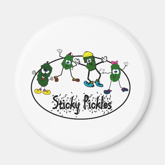 Sticky Pickleロゴ マグネット (正面)