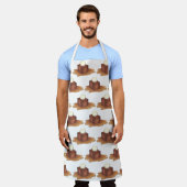 Sticky Toffee Pudding UKイギリス料理デザート エプロン (着用した状態)