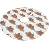 Sticky Toffee Pudding UKイギリス料理デザート ブラッシュドポリエステルツリースカート (アングル)