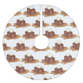 Sticky Toffee Pudding UKイギリス料理デザート ブラッシュドポリエステルツリースカート (正面)