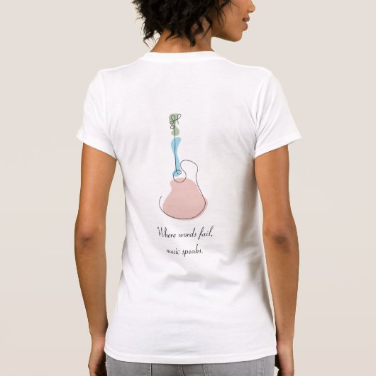 Sticky Tunes | T-Shirt | Let Music Speak Edition Tシャツ (裏面)