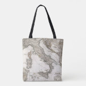 Stieler著イタリアの地図 トートバッグ (裏面)