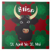 Stier 21. April bis 20. Mai Fliese タイル (正面)