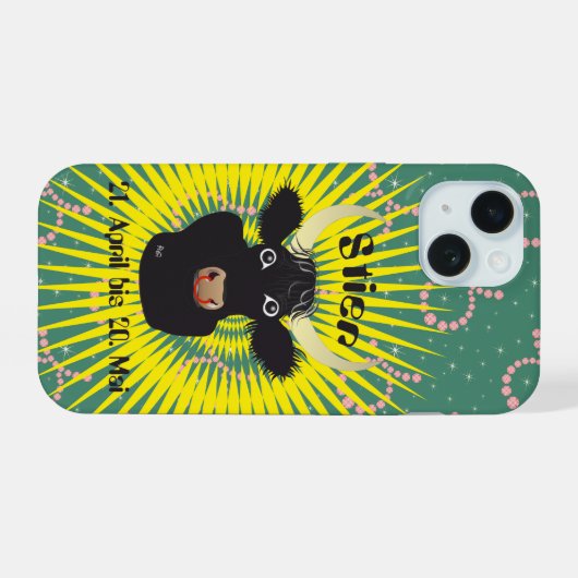 Stier 21. April bis 20. Mai iPhone Hüllen iPhone 15ケース (裏面横)