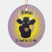 Stier 21. April bis 20. Mai Ornament セラミックオーナメント (左)