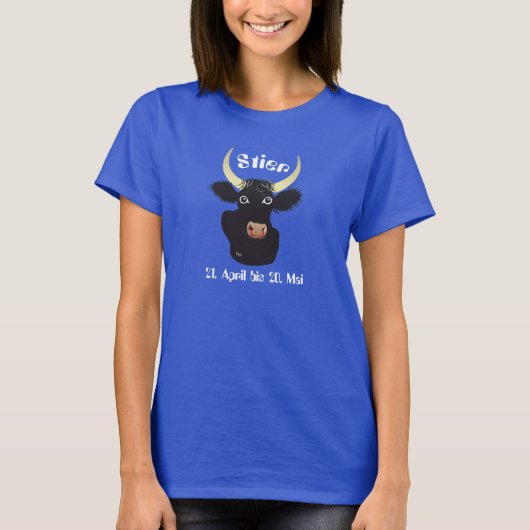 Stier 21. April bis 20. Mai Tシャツ (正面)