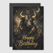 Stier Happy Birthday Sternzeichen Design (正面/裏面)