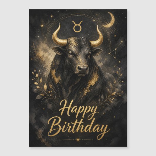 Stier Happy Birthday Sternzeichen Design (正面)
