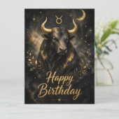 Stier Happy Birthday Sternzeichen Design (スタンド正面)