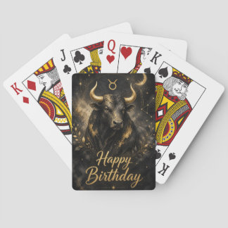 Stier Happy Birthday Sternzeichen Design トランプ
