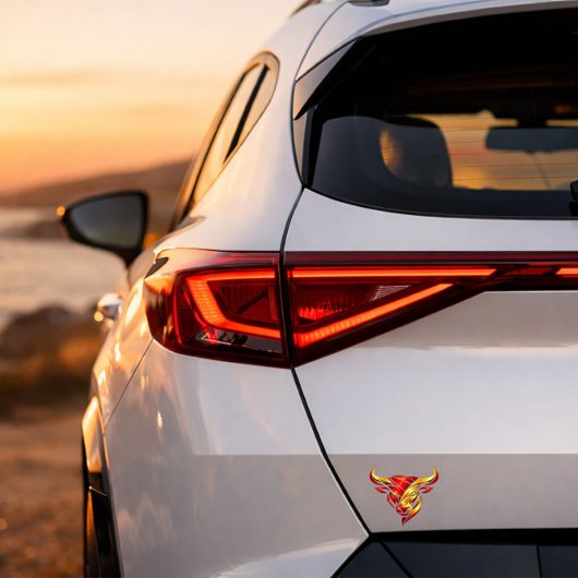 Stier Logo als Transparent Autoaufkleber シール