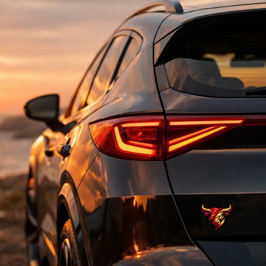 Stier Logo als Transparent Autoaufkleber シール