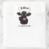 Stier - Tierkreiszeichen Aufkleber スクエアシール (バッグ)