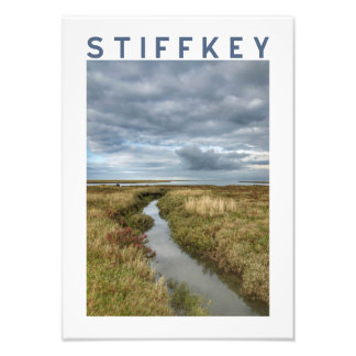 Stiffkey Coastal Marsh Landscape Poster フォトプリント