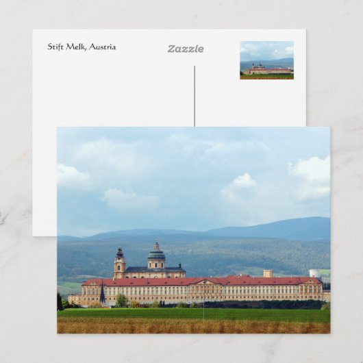 Stift Melk、オーストリア ポストカード (正面/裏面)