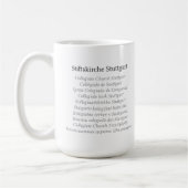 Stiftskirche Stuttgart Deutschland Tasse コーヒーマグカップ (左)