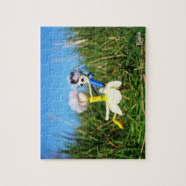 Stijldansende Fubby's in Narcissen jurk. ジグソーパズル