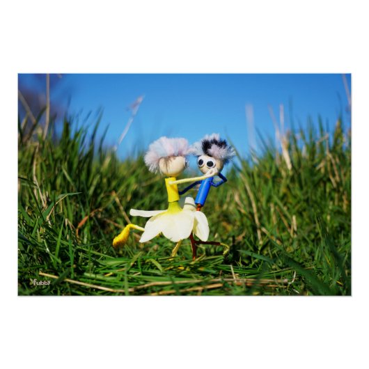 Stijldansende Fubby's in Narcissen jurk. ポスター (正面)