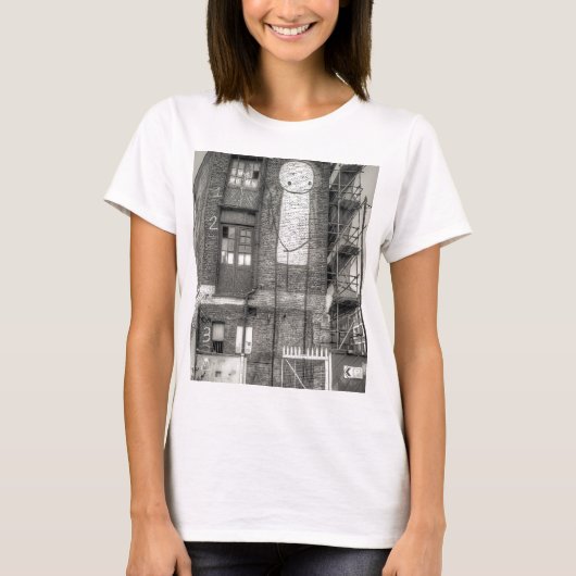 Stikの人の落書き、Shoreditchロンドン Tシャツ (正面)
