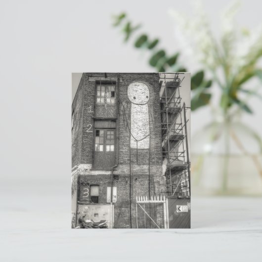 Stik Man Graffiti, Shoreditch London ポストカード (スタンド正面)