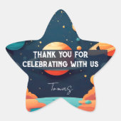 Stiker Baby Shower espacio 星シール (正面)