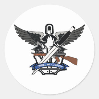 STIKER ROND UNITED WE CONQUER ラウンドシール