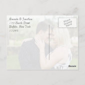 Stiletoの結婚靴あなたの写真を追加ありがとう ポストカード (裏面)