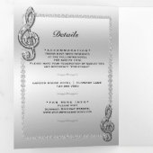 Stileto, Photo, QR Code 25thサプライズ誕生日 三つ折り招待状 (内部最初)