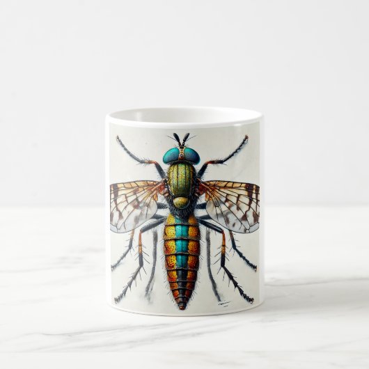 Stiletto Fly 051124IREF202 - Watercolor コーヒーマグカップ (中央)