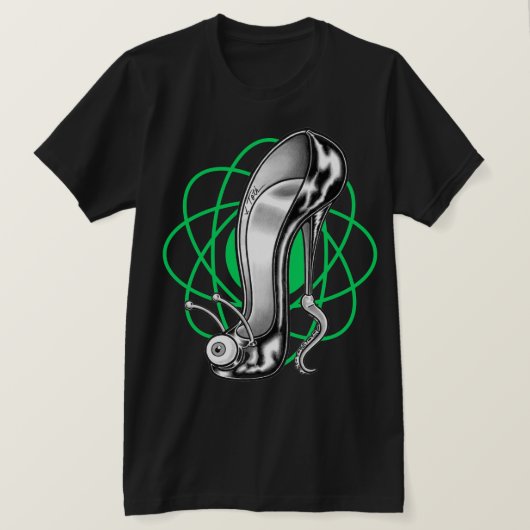 Stilettoid™/Green Atom T-Shirt Tシャツ (デザイン正面)