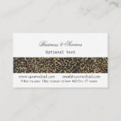 Stilettos Shoes Purseファッションのシックで粋な女性 名刺 (裏面)