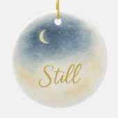 「Still」水彩クリスマスオーナメント セラミックオーナメント (裏面)
