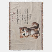 Still a Cat Mom Keeper Throw スローブランケット (正面縦)