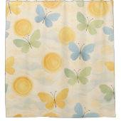 Still Air Butterflies シャワーカーテン (正面)