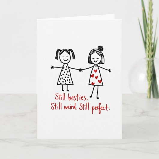 Still Besties Weird And Perfect カード (正面)