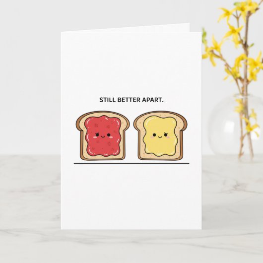 Still Better Apart Card Divorce カード (黄色い花)